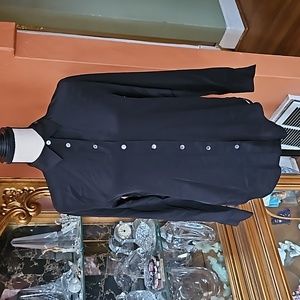 NWT Magaschoni Silk Button Front Blouse